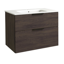 keramikines praustuves - Vonios spintelė RB BATHROOM GRAND 80, su praustuvu, rudo ąžuolo sp., 81 x 61,8 x 46 cm - 1 nuotrauka