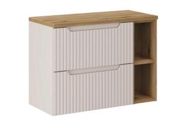 Vonios spintelė COMAD NOVA CASHMERE OAK 80 su stalviršiu, kašmyro/ąžuolo