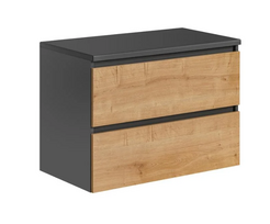Vonios spintelė COMAD MONAKO GREY OAK 821 - FSC, pilka