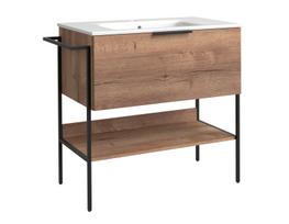 Vonios spintelė RB BATHROOM MONO 80, be praust., tabako ąžuolo sp., 79 x x 83 x 45,5 cm