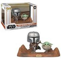 POP! Movie Moments: Star Wars: The Mandalorian - Mandalorian with the Child Vinyl Bobble-Head