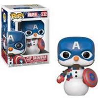 POP! Marvel: Holiday - Cap Snowman Vinyl Bobble-Head
