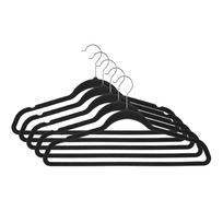 Drabužių pakaba Domoletti LSV010, juoda (Black), 5 vnt.