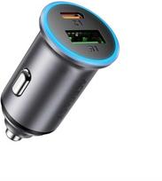 Acefast B15, 65W, USB-A/USB-C, Pilkas (Grey)