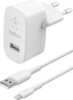 Belkin Boost Charge 12W USB-A Įkroviklis + USB-A į Lightning kabelis 1.0m Baltas (White)