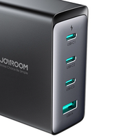 ukis - Joyroom GaN įkroviklis JR-TCG05UK 140W 3x USB-C USB-A + USB-C / USB-C laidas 240W 1,2m Juodas (Black) - 1 nuotrauka