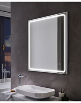 Vonios veidrodis FOCCO MIA DEFOGGER, 80 x 80 cm, LED 3000-6000K, su dimer., antiras. f-ja