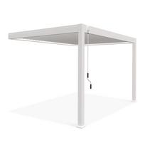 Pavėsinė Pergola Elegance Wall, 400 x 256 cm, balta sp.