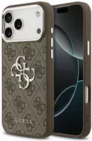 iphone 17 pro max deklas - Dėklas Guess 4G Big 4G Classic Logo skirtas Apple iPhone 17 Pro Max rudos spalvos sidabro spalvos - 1 nuotrauka