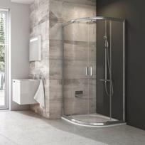 duso kabinos 80 x 80 ravak - Dušo kabina Ravak Blix BLCP4-80 3B240U00ZG, be padėklo, 80 cm x 80 cm x 190 cm, satino sp./grūdintas - 1 nuotrauka