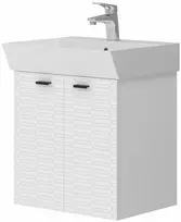 pakabinama spintele - Vonios spintelė su praustuvu Piccolo PC-60, balta (White) - 1 nuotrauka