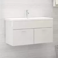Praustuvo spintelė su praustuvu, balta (White)