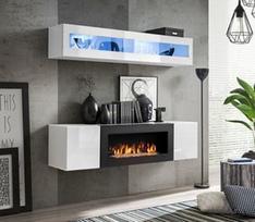 ASM Fly N2 Living Room Wall Unit Set White