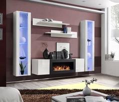 ASM Fly M2 Living Room Wall Unit Set White