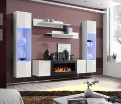 ASM Fly M3 Living Room Wall Unit Set White