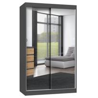 Spinta IGA 120, antracito (Anthracite), 120 cm x 61 cm x 200 cm, su veidrodžiu