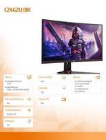 led monitorius - AOC C24G2U - 2 nuotrauka
