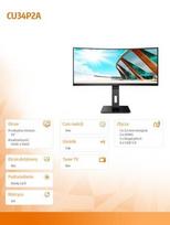 aoc 3440x1440 - AOC CU34P2A - 8 nuotrauka