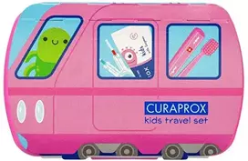 Curaprox Kids kelioninis rinkinys Travel Set, rožinis (Pink), 1 vnt