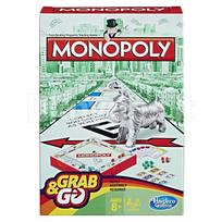 monopolis grab - Hasbro kelioninis žaidimas Monopoly, B1002 - 1 nuotrauka