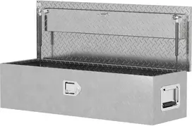 darbastalis - Įrankių dėžė Homcom, aliumininė, Sidabras (Silver), 99 x 33 x 25.5 cm - 1 nuotrauka