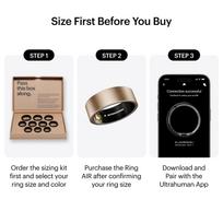smart ziedas - Ultrahuman Ring Air Brushed Rose Gold (raudono aukso) - 2 nuotrauka