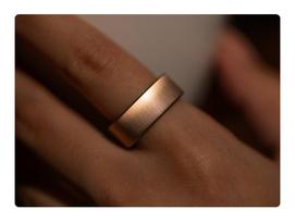 smart ziedas - Ultrahuman Ring Air Brushed Rose Gold (raudono aukso) - 3 nuotrauka