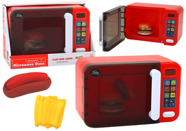 Žaislinė mikrobangų krosnelė vaikams Lean Toys, raudona (Red)