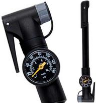 Dunlop Mini dviračio pompa su manometru 120 psi (8 bar) Juoda (Black)