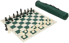 Tomaz Sport šachmatų rinkinys su dėklu, lenta 50x50, karalienė 9,5 cm