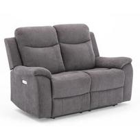 Home4you Milo 2 Seat Recliner Sofa Grey