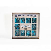 Galvosūkių rinkinys 10 Metal Puzzles  BLUE SET