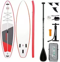 supas - FunWater SUP irklentė SUPFW69C, 3.35m, Raudona-Balta (Red-White) - 1 nuotrauka