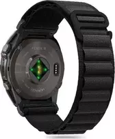 garmin fenix 7 priedai - Tech-Protect Nylon Pro dirželis Garmin Fenix 5/6/6 Pro/7/8 (47mm) - Juodas (Black) - 1 nuotrauka