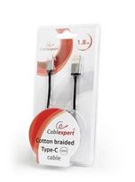photo paper colorway - Cablexpert USB 2.0 to USB-C CCB-mUSB2B-AMCM-6 Black - 3 nuotrauka
