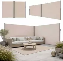 markize - Luaro Šoninė terasinė markizė, smėlio spalvos (Sand), 180 x 620 cm - 1 nuotrauka
