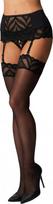 prisegamos kojines moterims - Obsessive obs Stockings 2XL/3XL Prisegamos kojinės - 1 nuotrauka