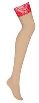 prisegamos kojines moterims - Obsessive obs Stockings 2XL/3XL Prisegamos kojinės - 2 nuotrauka