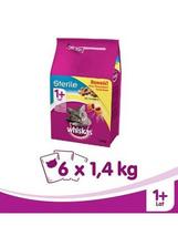 Whiskas Sterile ėdalas suagusioms sterilioms katėms su vištiena 1.4 kg X 6