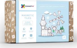 magnetines detales - Connetix - Clear Starter Pack magnetinis konstruktorius, 34 detalių - 1 nuotrauka