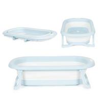sulankstoma vonele kudikiui - Eco Toys HA-B37 sulankstoma vaikiška vonelė, pilka (Grey) - 1 nuotrauka