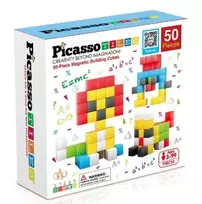 Picasso Tiles magnetinis konstruktorius Magnetic Cubes 50 det. 