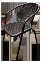 Lauko krėslas BESK 9106051, ruda (Brown)