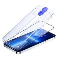 iphone 7 plus apsauginis stiklas - Joyroom Knight glass for iPhone 14 Plus with mounting kit transparent (JR-H11) - 1 nuotrauka