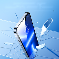 iphone 7 plus apsauginis stiklas - Joyroom Knight glass for iPhone 14 Plus with mounting kit transparent (JR-H11) - 3 nuotrauka