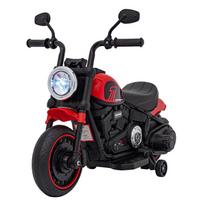 motociklas vaikams - Elektrinis motociklas Chopper FASTER, Red - 1 nuotrauka
