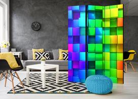 Fototapetas Artgeist Colourful Cubes Paravent51, 172 cm x 135 cm