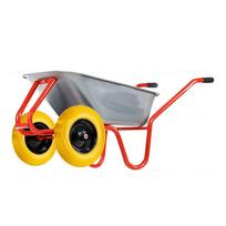 Statybinis karutis HERVIN CONSTRUCTION LUT130-X2, 100 l, 200 kg, 2 pilnaviduriai ratai 4,00" x 8"