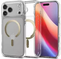 iphone 17 pro spigen - Spigen Ultra Hybrid MagSafe Case for iPhone 17 Pro Max - Transparent Gold - 1 nuotrauka