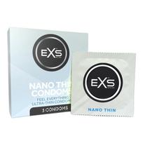 EXS Condoms Nano Thin, 3 vnt. ploni prezervatyvai